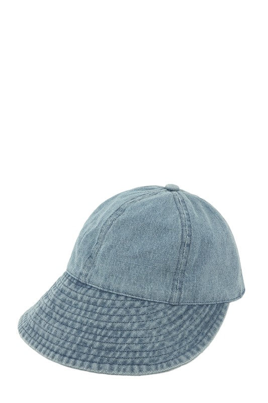 Denim Bucket with Rubber band Hat