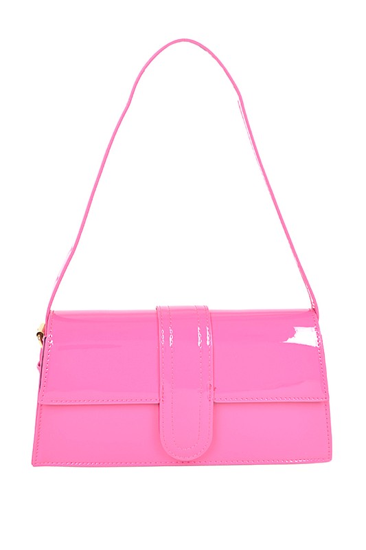 Patent Finish Iconic Shoulder Bag