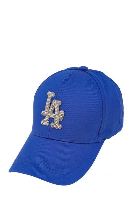 Rhinestone LA Charm Baseball Cap