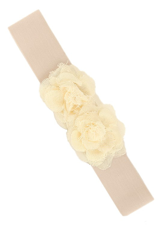 Double Flower Elastic Belt