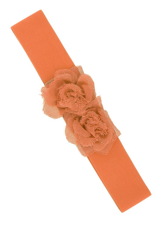 Double Flower Elastic Belt