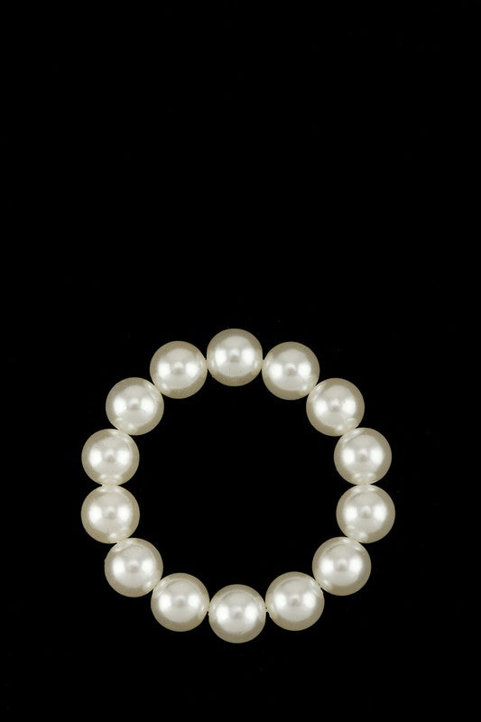 14mm Pearl Beaded Bracelet