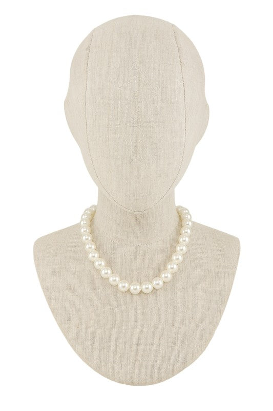 14mm Pearl Beaded Necklace Set