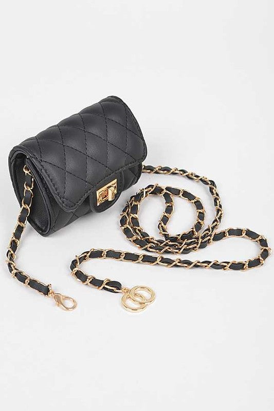 Chain Accent Crossbody Bag