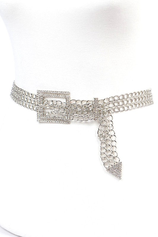 Iconic Buckle Chain Belt