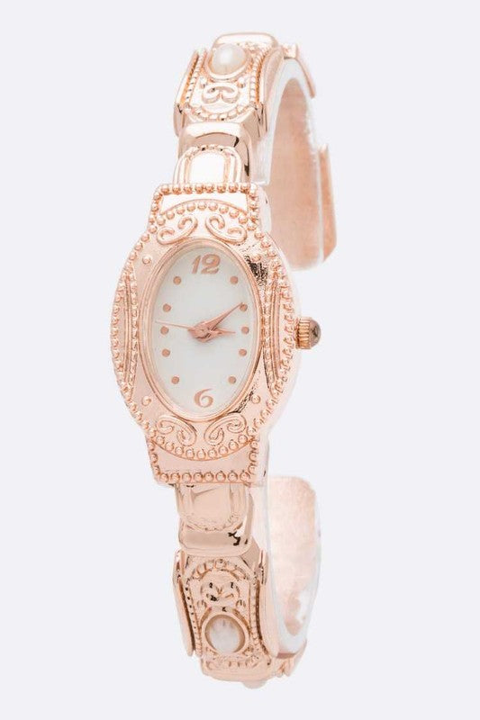 Rosegold Vintage Inspired Bangle Watch