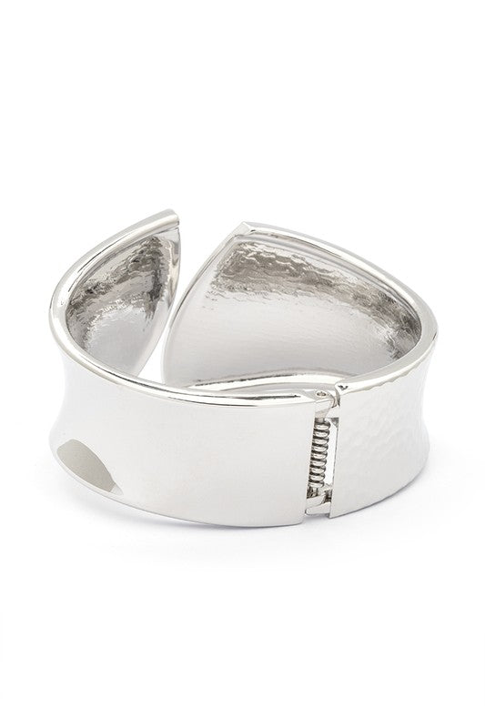 Mix Texture Iconic Hinged Bangle