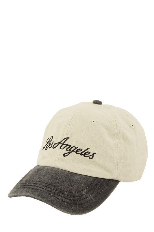 Los Angeles Embroidery Cotton Cap