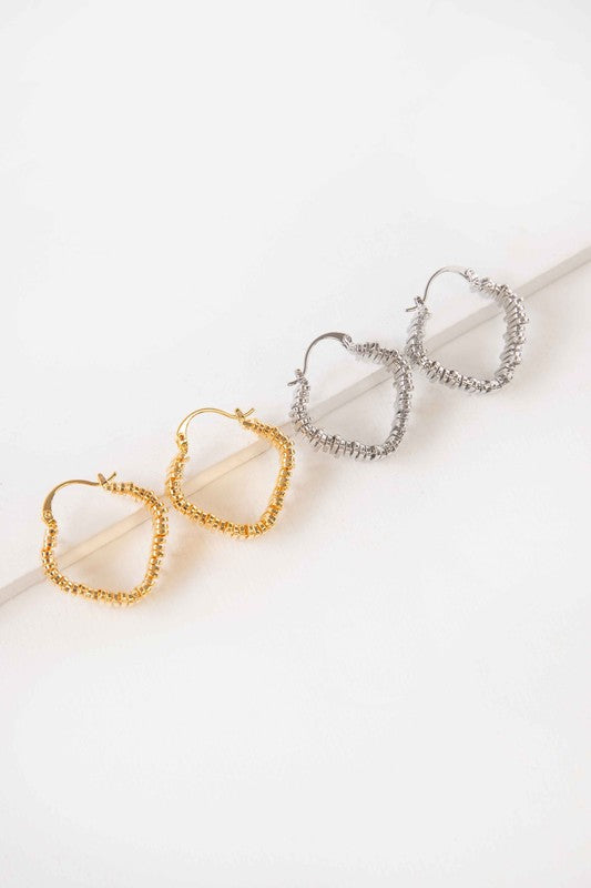 Teeter Totter Hoop Earrings