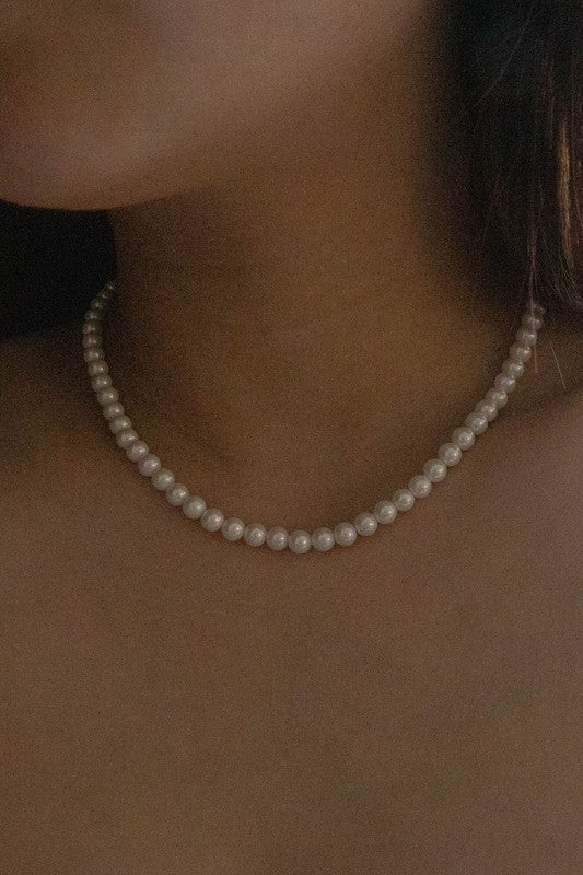 Round Pearl Necklace