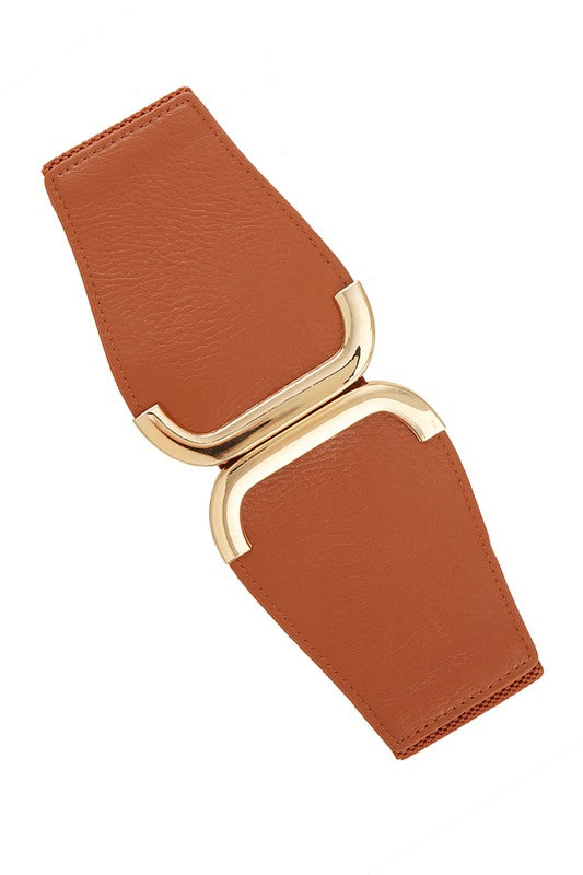 Skinny Metalic Buckle Elastic Belt