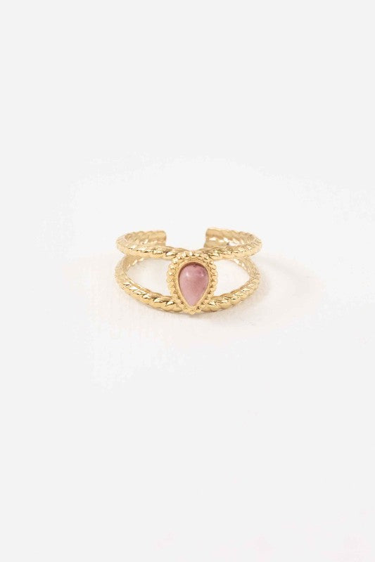 Mauve Adjustable Ring