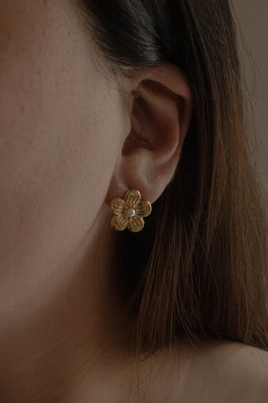 Classic Flower Stud Earrings