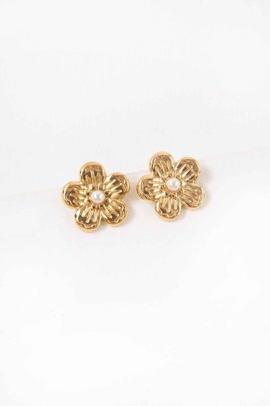 Classic Flower Stud Earrings