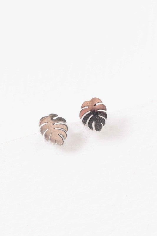 Mini Palm Stud Earrings