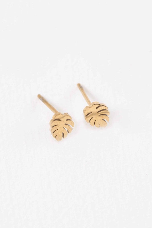 Mini Palm Stud Earrings