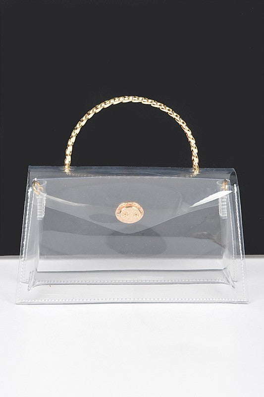 Top Handle Stadium Transparent Clear Bag