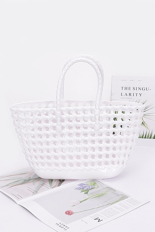 Open Weaved Small Jelly Tote