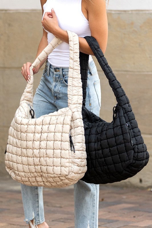 Taylor Quilted Puffer Tote