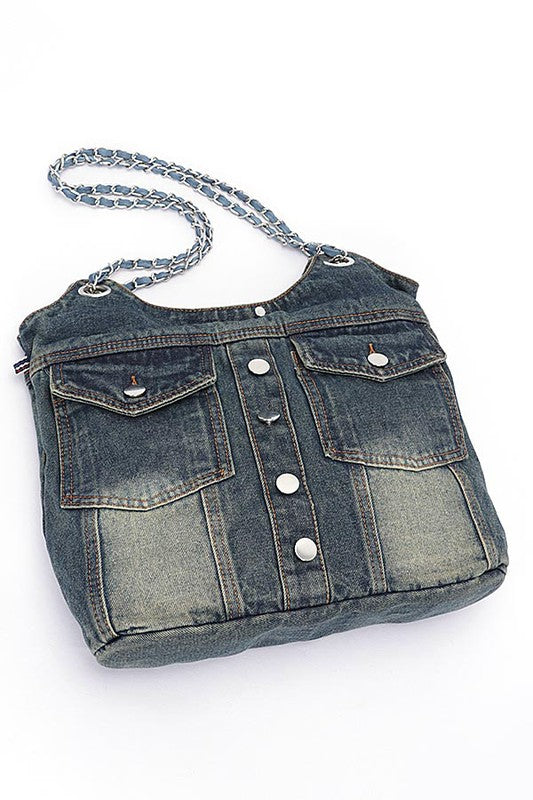 Vintage Denim Iconic Tote Bag