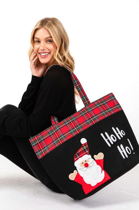 Santa Claus Christmas Oversized Tote Bag