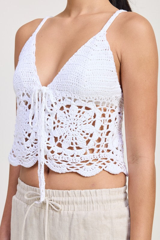 CROCHET  LACE TOP