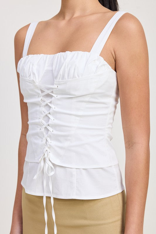 SQAURE NECK CORSET TOP