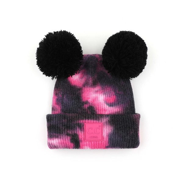 CC Kids Pom Pom Tie-Dye Beanie