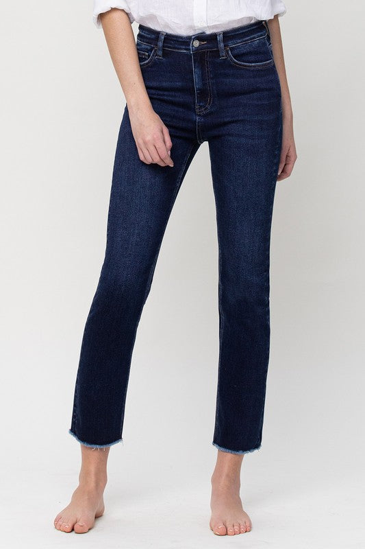 Super High Rise Stretch Slim Straight