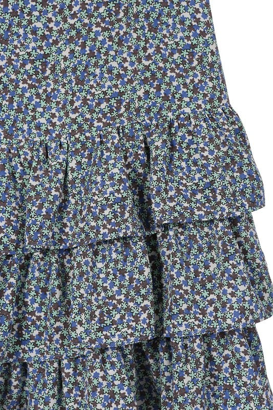 Tierd floral skirt - bottom