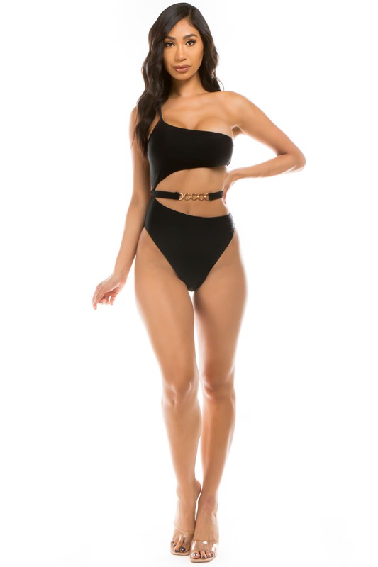 CHIC BELT ONE-PIECE