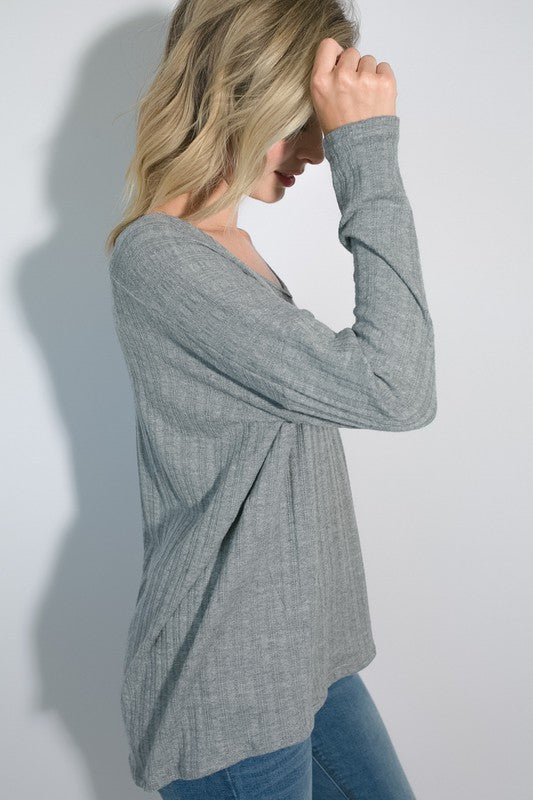 VARIEGATED CASHMERE TOP