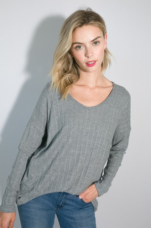 VARIEGATED CASHMERE TOP