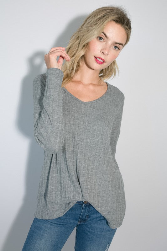 VARIEGATED CASHMERE TOP