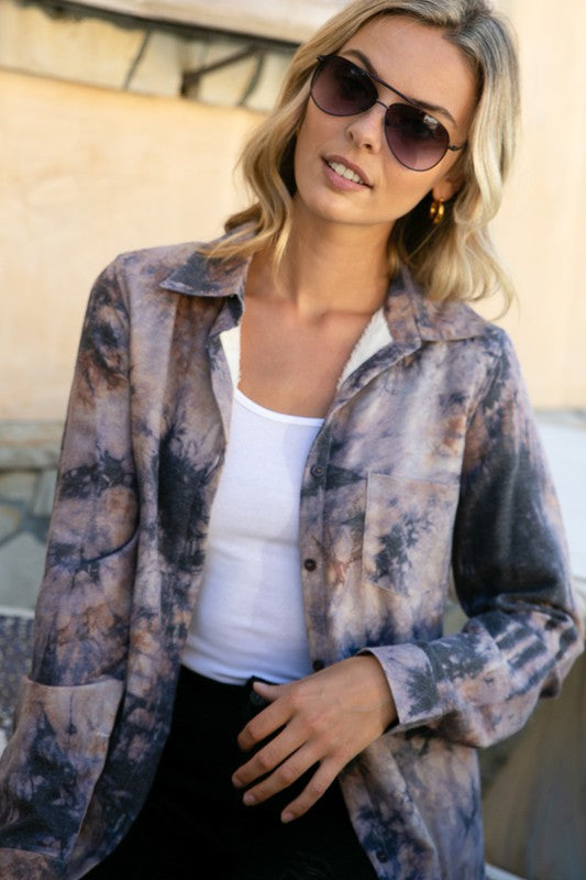 TIE DYE BUTTON DOWN SHIRTS