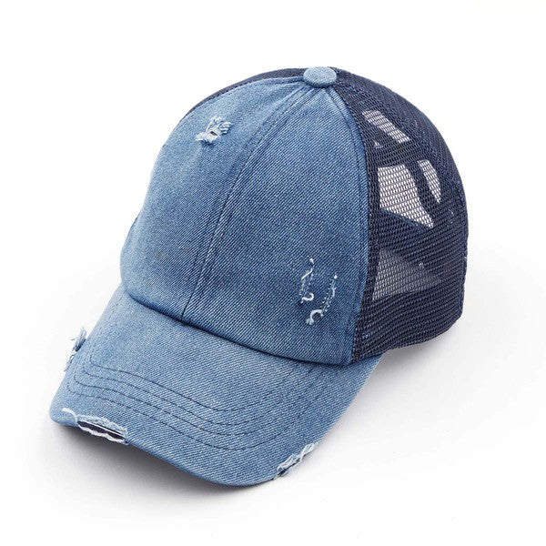 C.C Multi Level Crisscross Pony Cap