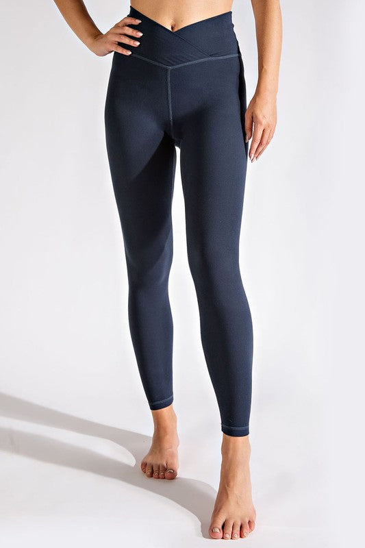 Plus Size V Waist Full Length Leggings