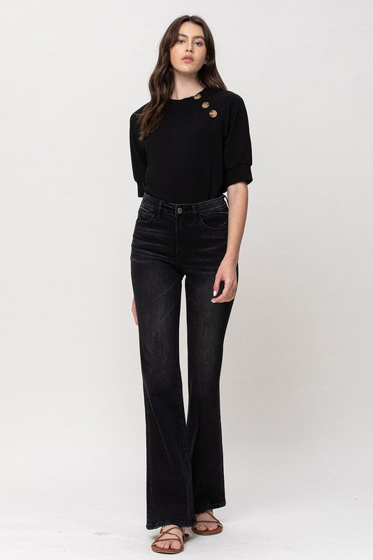 High Rise Relax Flare Jeans