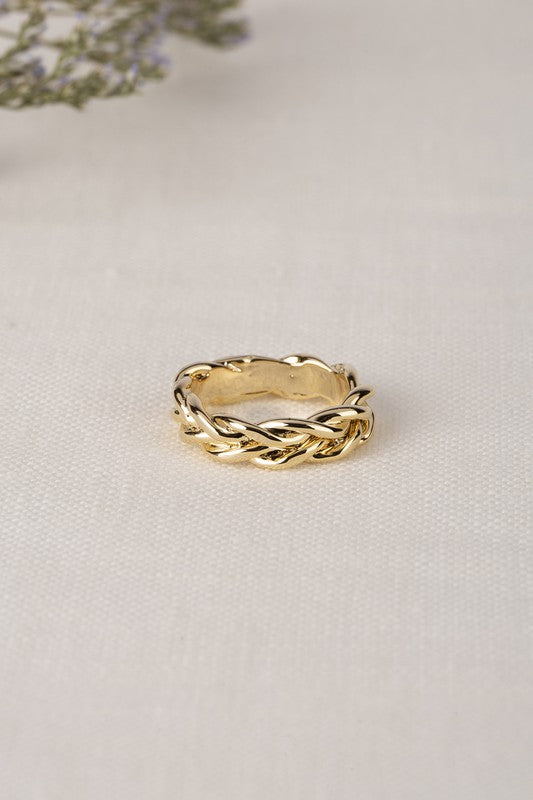 Chain ring - gold