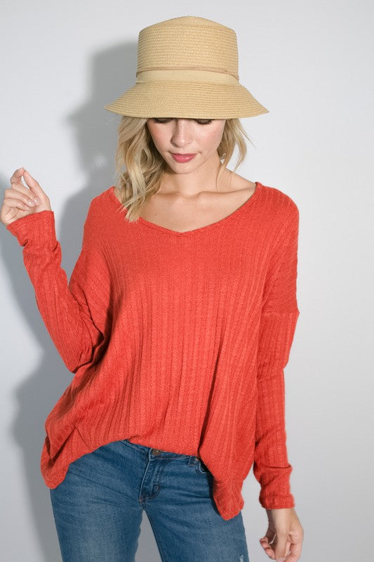 VARIEGATED CASHMERE TOP