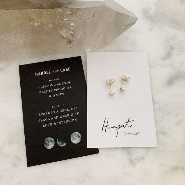 Hexagon Stud Earrings
