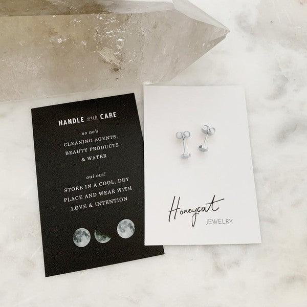 Hexagon Stud Earrings