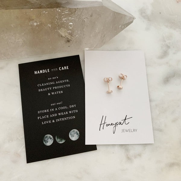Hexagon Stud Earrings