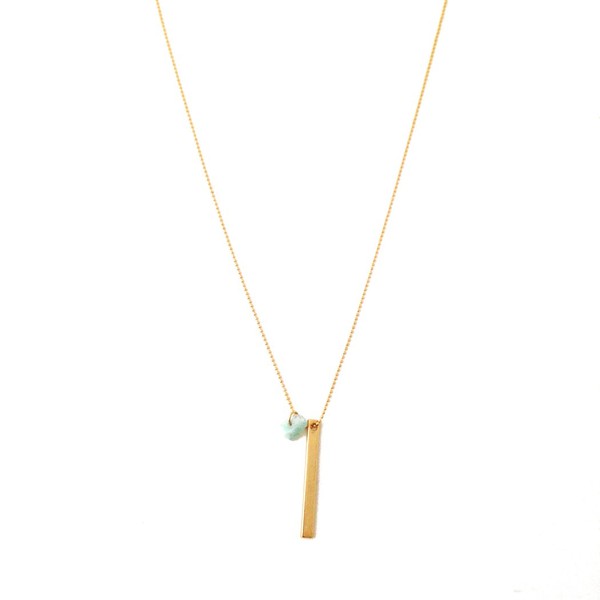 Wishing Crystal Bar Necklace