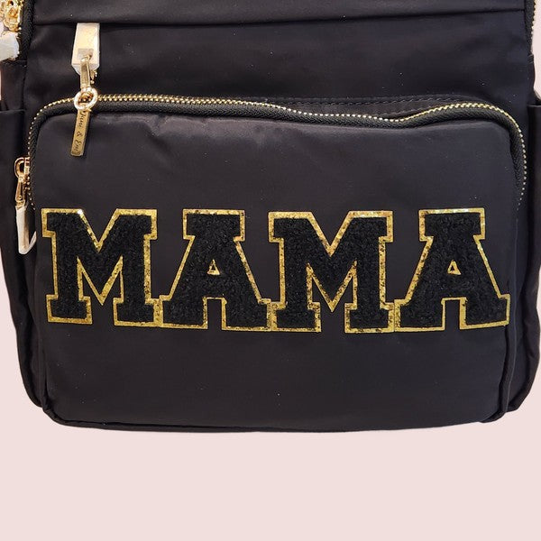 MAMA Lux Backpack Gold Zipper Bag