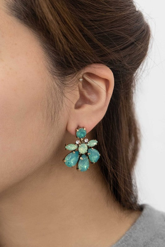 Water Lily Stone Earrings