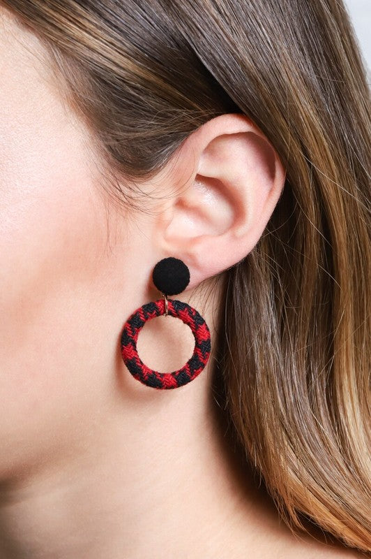 Go Getter Houndstooth Earrings