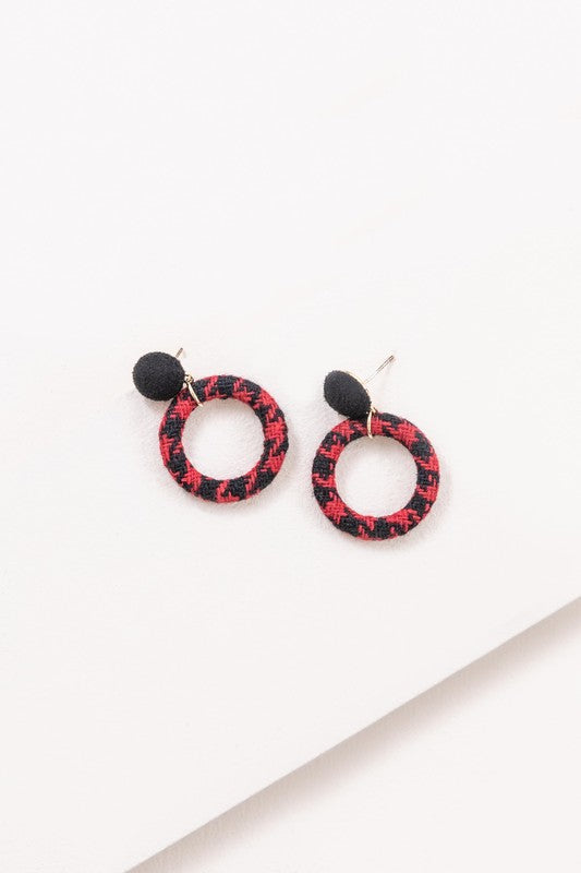 Go Getter Houndstooth Earrings