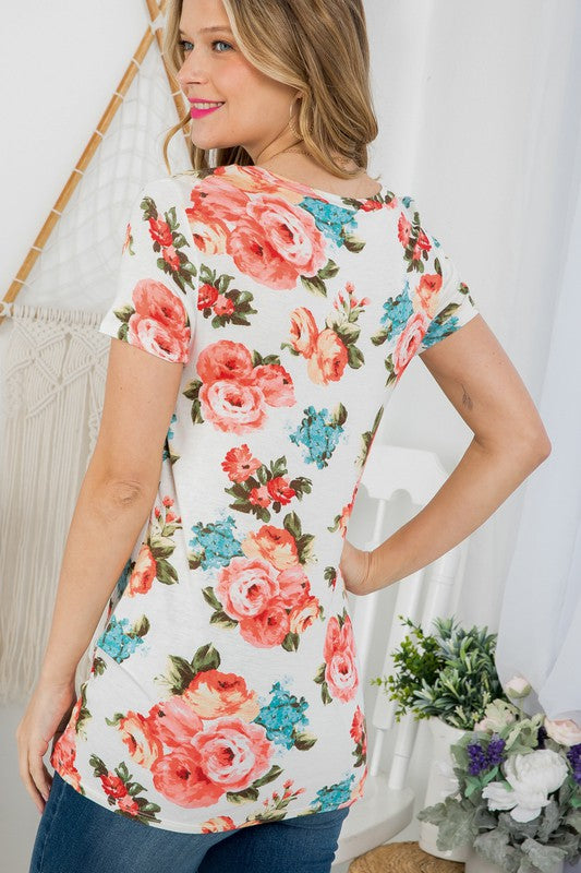 FLORAL TUNIC TOP