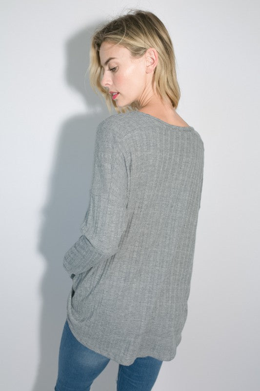 VARIEGATED CASHMERE TOP